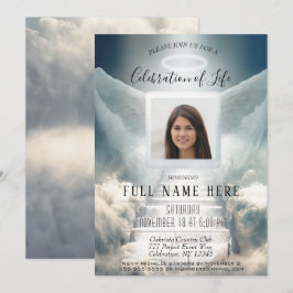 Invitación Celebración de la vida - Escalera celestial