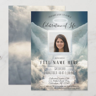 Invitación Celebración de la vida - Escalera celestial