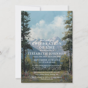 Invitación Celebración de la Vida Floral de Montaña con Acuar