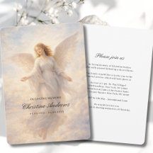 Celebración de la vida funeral del ángel