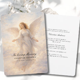 Invitación Celebración de la Vida Funeral del Ángel