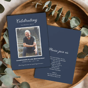 Invitación Celebración de la Vida Funeral Memorial