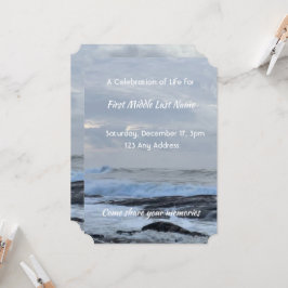 Invitación Celebración de la vida invita a la tormenta Cloud 