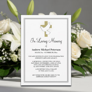 Invitación Celebración de la Vida Memorial Cruz de Paloma Bla