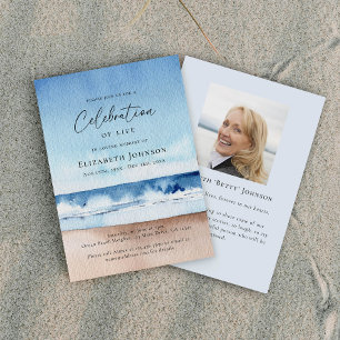 Invitación Celebración de la Vida Memorial en la Playa del Oc
