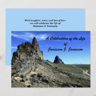 Invitación Celebración de la vida, Memorial Service Shiprock