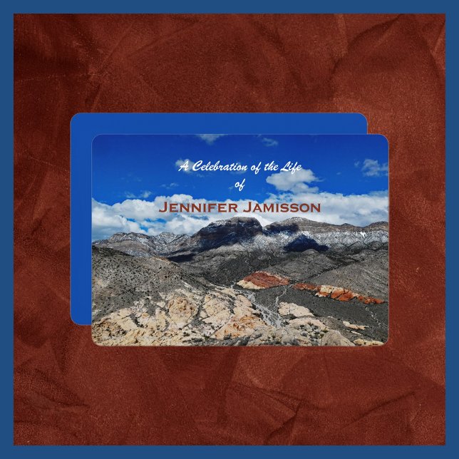 Invitación Celebración de la vida, paisaje del desierto (Subido por el creador)