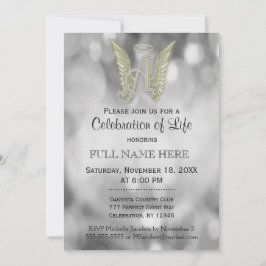 Invitación Celebración de la vida - Plata