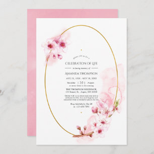 Invitación Celebración de la vida por el florecimiento del ce