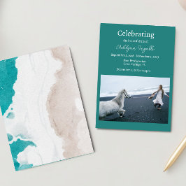 Invitación Celebración de la vida por el funeral de Ocean Bea