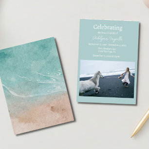 Invitación Celebración de la vida por el funeral de Ocean Bea