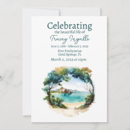 Invitación Celebración de la vida por el funeral del Círculo