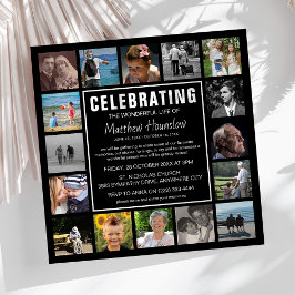 Invitación Celebración de la vida por la simpatía del Collage