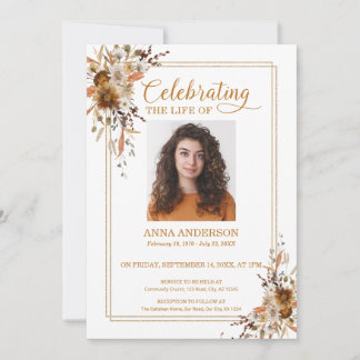 Invitación Celebración de la vida silvestre Foto conmemorativ