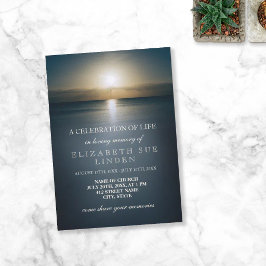 Invitación Celebración de la Vida | Sol Sobre el Océano