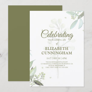 Invitación Celebración de la vida vegetal Productos botánicos