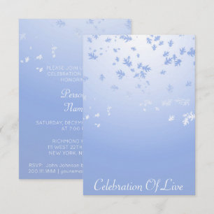 Invitación Celebración de Live Vip Silver Blue