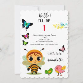 Invitación Celebración de los niños Fiestas en el jardín