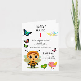 Invitación Celebración de los niños Fiestas en el jardín