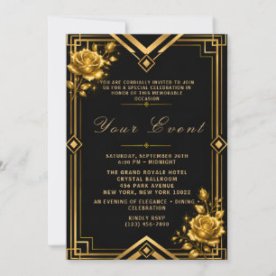 Invitación Celebración de Lujo por la Tarde