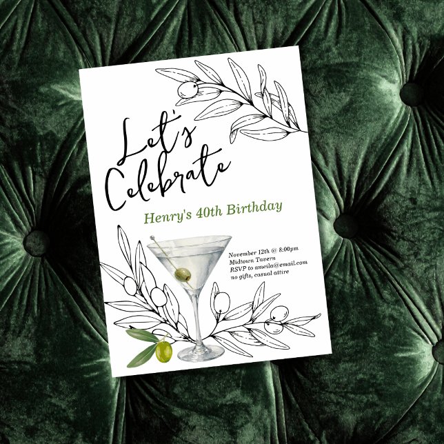 Invitación Celebración de Martini de Aceituna (Subido por el creador)