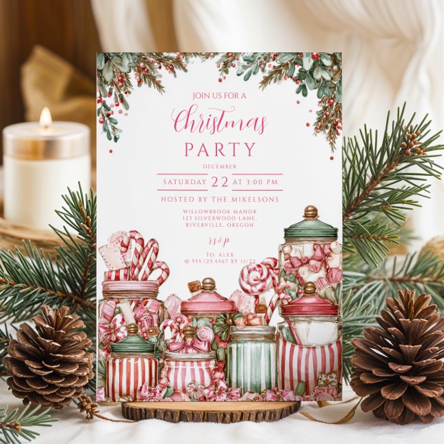 Invitación Celebración de Navidad en Candyland (Subido por el creador)