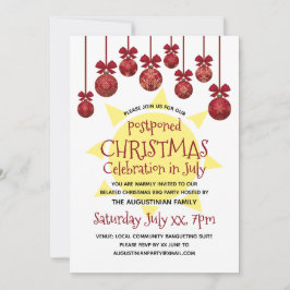 Invitación CELEBRACIÓN DE navidades EN JULIO Fiesta BBQ