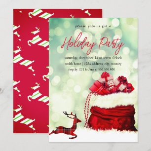 Invitación Celebración de Navidades felices y bendecidos