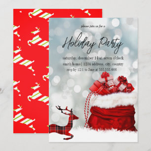 Invitación Celebración de Navidades felices y bendecidos