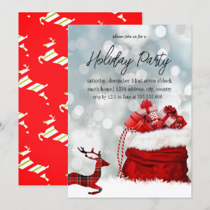 Invitación Celebración de Navidades felices y bendecidos