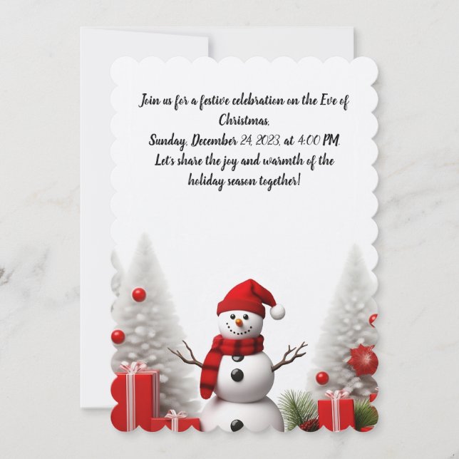 Invitación Celebración de Navidades festivos (Anverso)