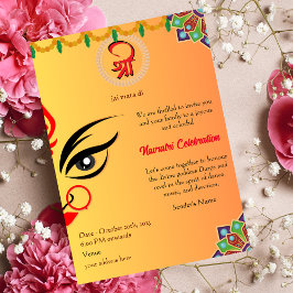 Invitación Celebración de Navratri Durga Puja
