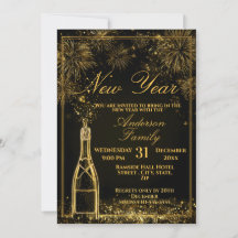 Celebración de Nochevieja con Burbujas