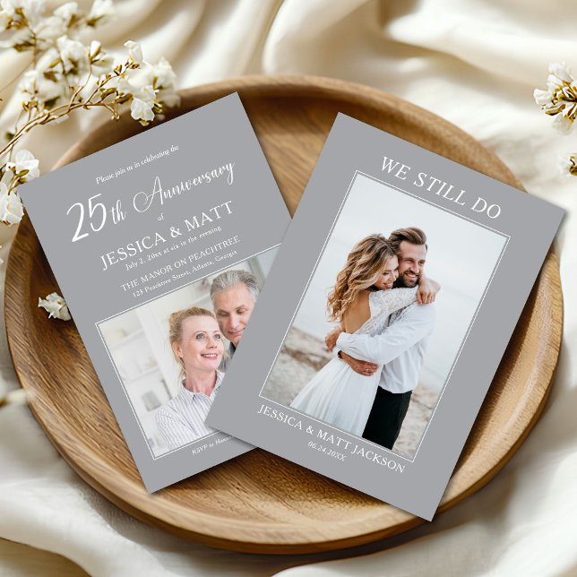 Invitación Celebración de nuestro 25º aniversario de bodas (Subido por el creador)