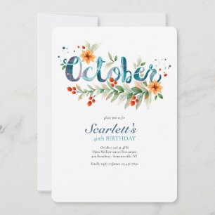 Invitación Celebración de Octubre