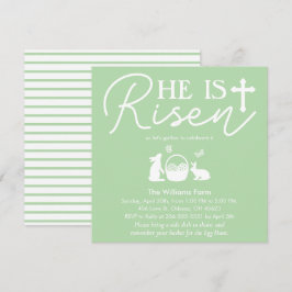 Invitación Celebración de Pascua de Resurrección "Él ha Resuc