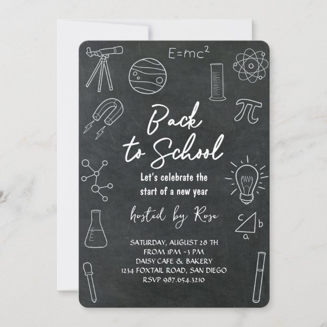 Invitación Celebración de picnic de vuelta al cole (Anverso)