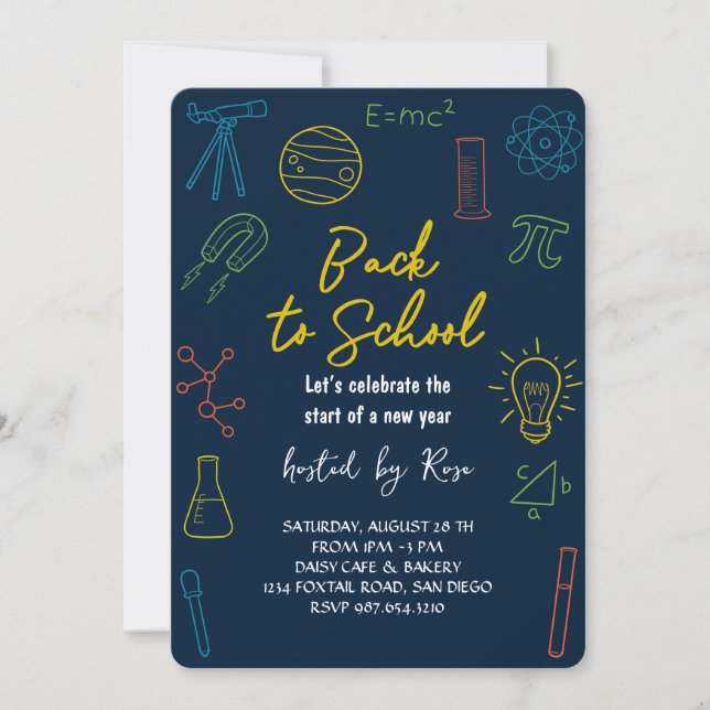 Invitación Celebración de picnic de vuelta al cole (Anverso)