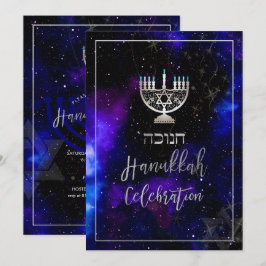 Invitación Celebración de PixDezines Hanukkah, letra de guión