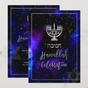 Invitación Celebración de PixDezines Hanukkah, letra de guión