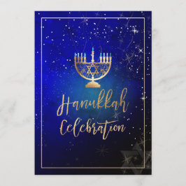 Invitación Celebración de PixDezines Hanukkah, letra de guión