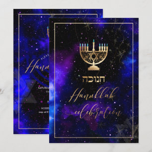 Invitación Celebración de PixDezines Hanukkah, letra de guión