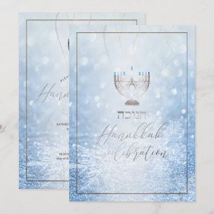 Invitación Celebración de PixDezines Hanukkah, letra de guión