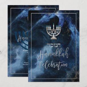 Invitación Celebración de PixDezines Hanukkah, letra de guión
