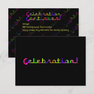Invitación Celebración de PixDezines/luces de neón/Mitzvah
