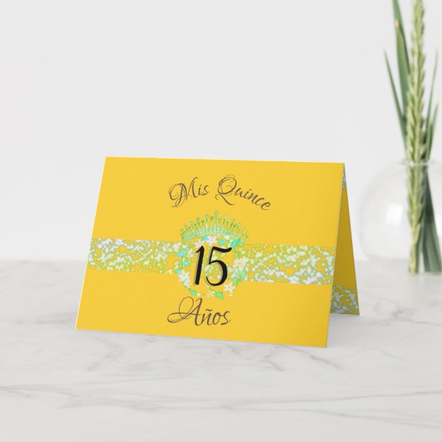 Invitación Celebración de Quinceanera elegante de oro de most (Anverso)