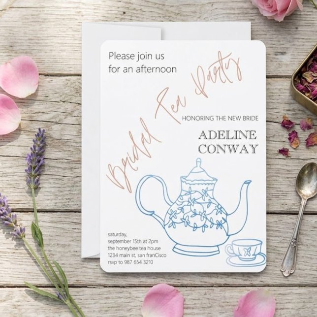 Invitación Celebración de té nupcial (Subido por el creador)