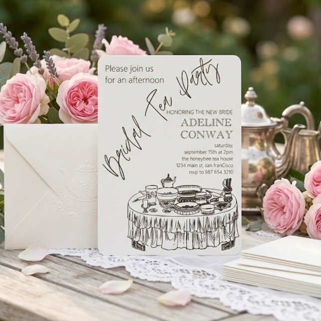 Invitación Celebración de té nupcial (Subido por el creador)