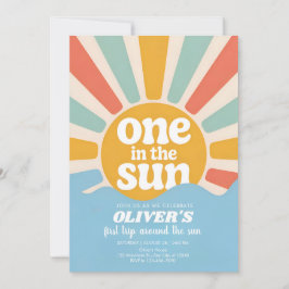 Invitación Celebración de un año de sol y sonrisas 