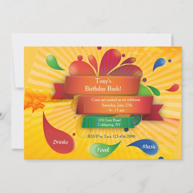 Invitación Celebración de verano (Anverso)